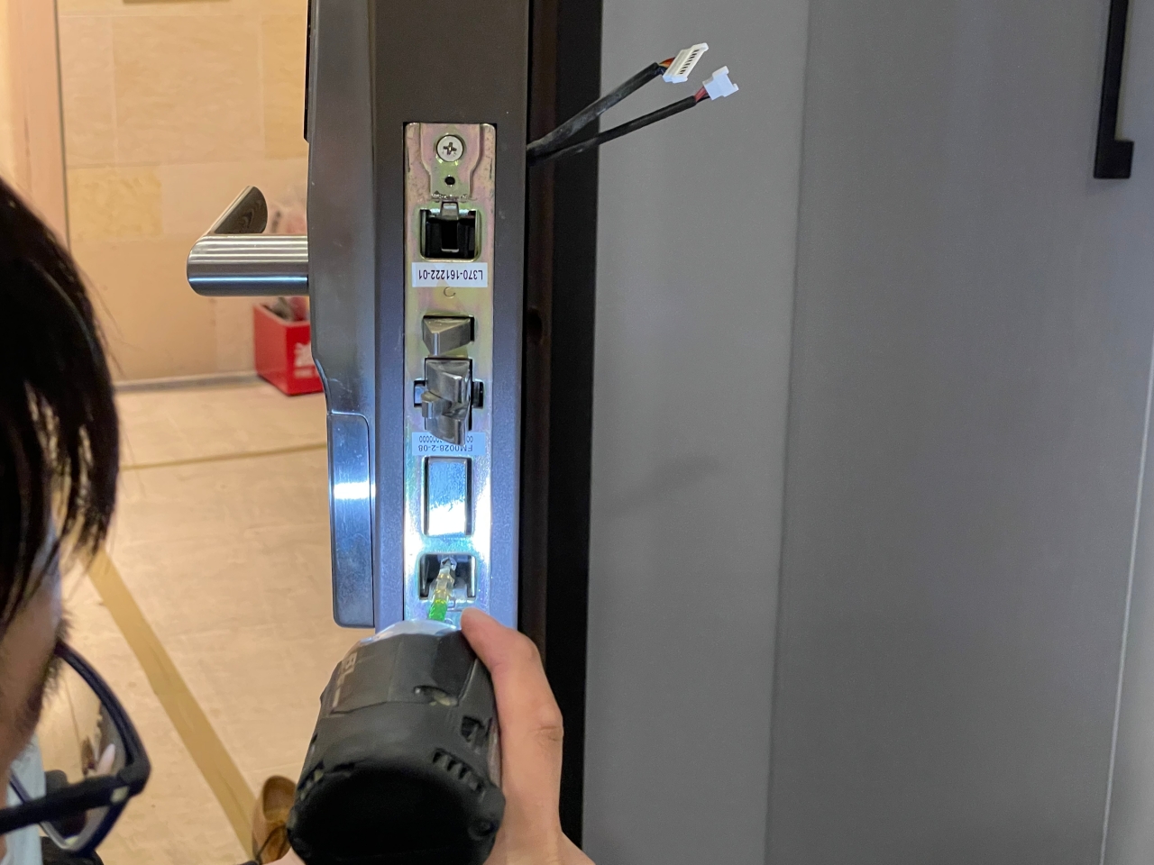 arpha電子鎖卸下舊鎖2