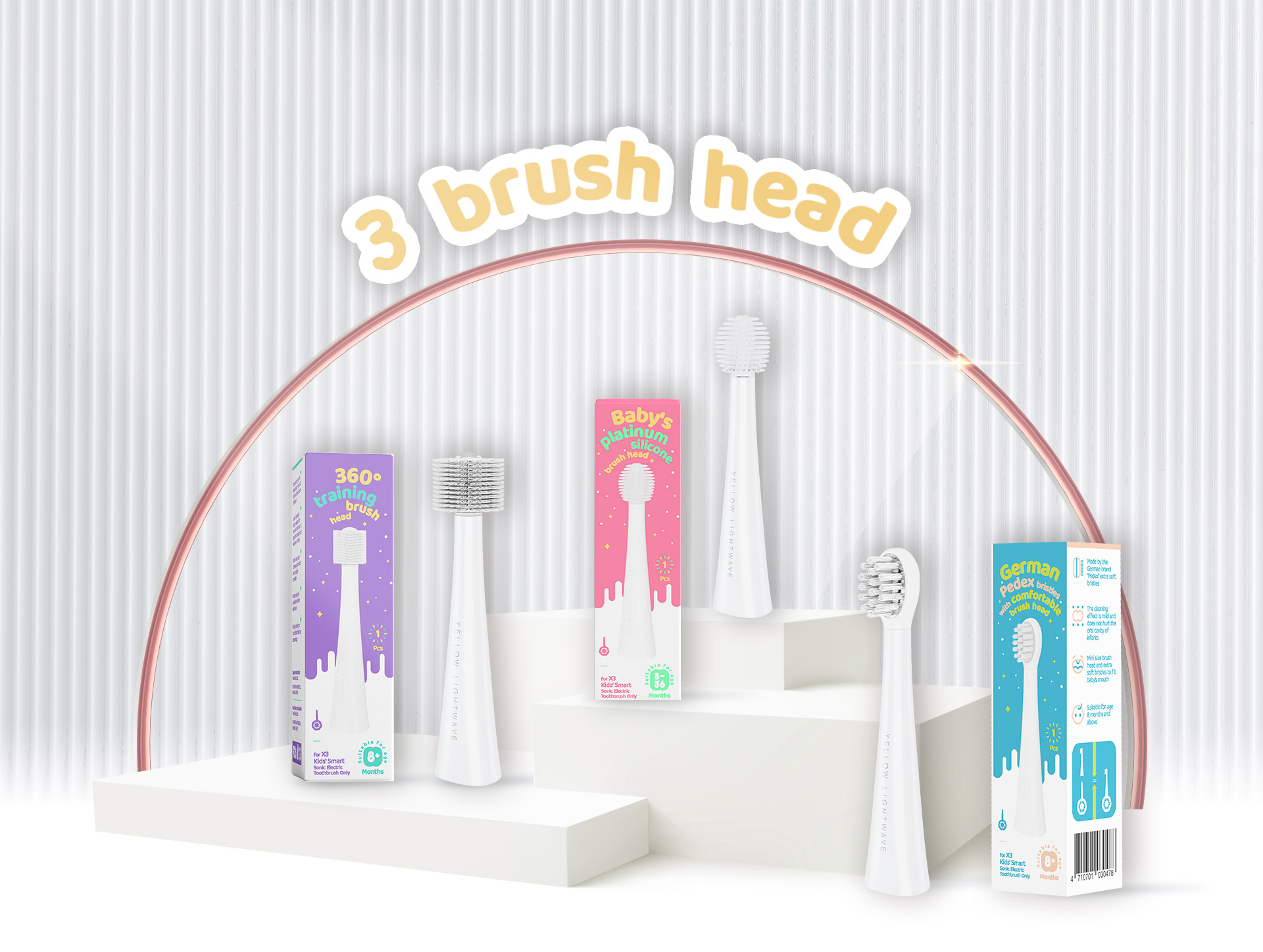 arpha 3 brush head